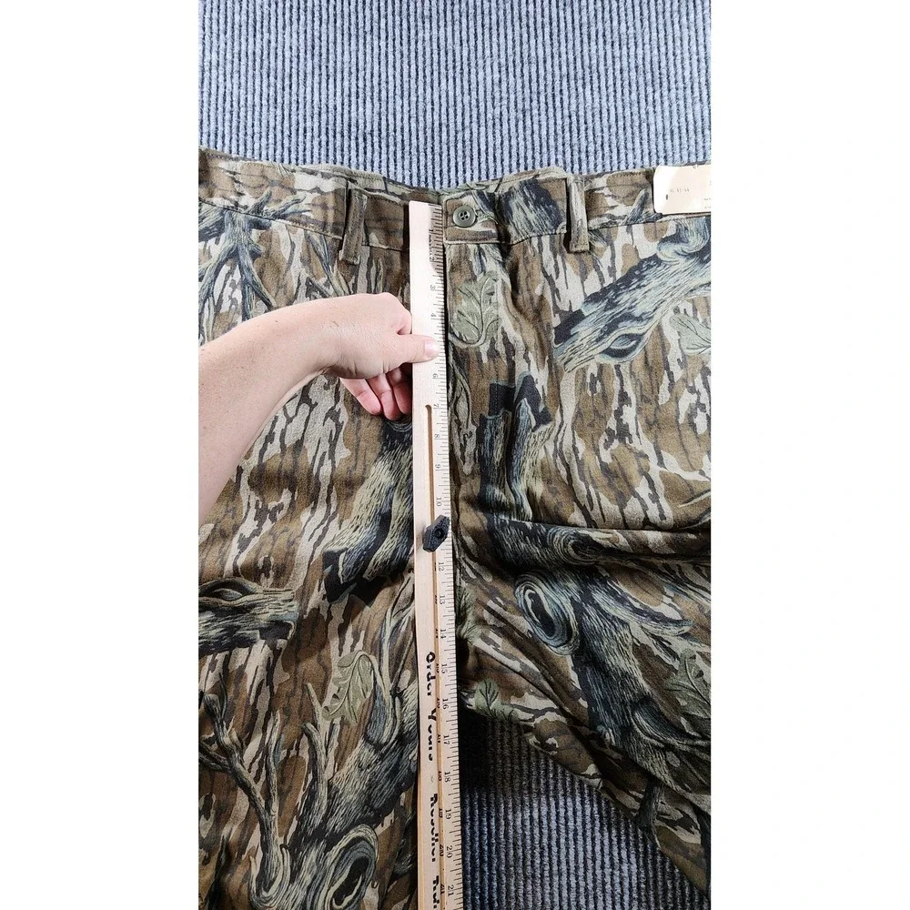 Vintage Mossy Oak Pants Mens 44x31 Treestand Camo Cargo Adjustable NWT 1986 USA